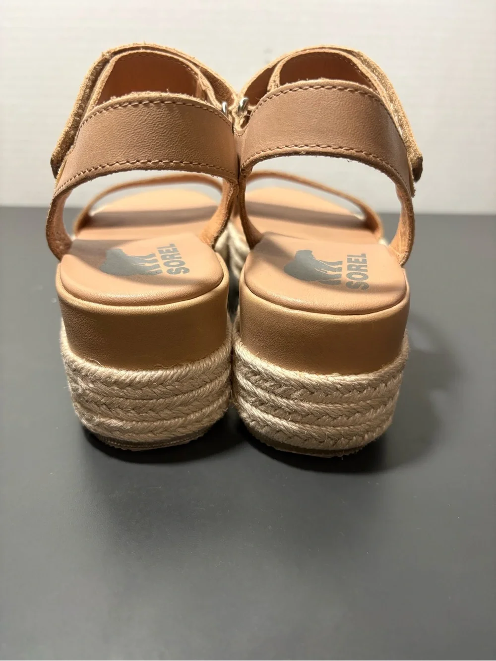 SOREL Cameron Leather Flatform Sandals
